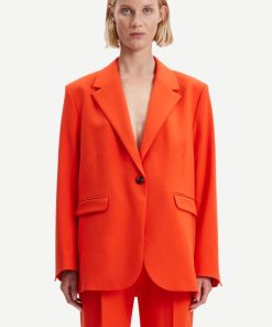 Kvinde Samsøe Samsøe Blazere | Haven Blazer Orange