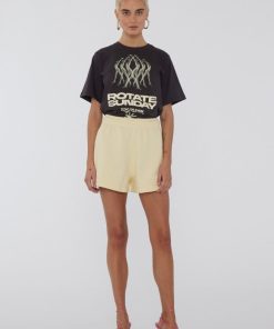 Kvinde ROTATE Shorts | Roda Shorts Transparent Yellow