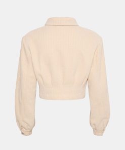 Kvinde Gestuz Jakker | Elnoragz Jacket Off White Structure