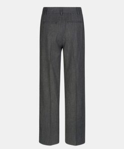 Kvinde Samsøe Samsøe Bukser | Haveny Trousers Dark Grey Mel