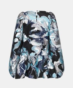 Kvinde Stine Goya Toppe & Bluser | Jenny Blouse Icy Flower