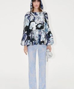 Kvinde Stine Goya Toppe & Bluser | Jenny Blouse Icy Flower