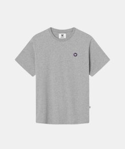 Mand Wood Wood T-Shirts | Ace Bikers Tee Grey Melange