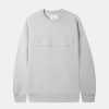 Mand Butter Goods Sweatshirts | Fabric Applique Sweatshirt Cement