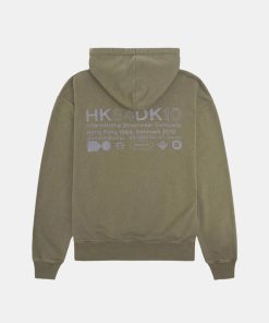 Mand Woodbird Sweatshirts | Wbpope Hkdk Hoodie Army Green