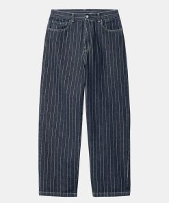 Mand Carhartt WIP Bukser | Orlean Pants Blue/White