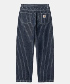 Mand Carhartt WIP Bukser | Orlean Pants Blue/White