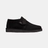 Mand Clarks | Desert Trek Shoes Black Suede