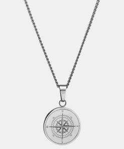 Mand Northern Legacy Smykker | Compass Necklace Silver