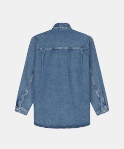 Kvinde Samsøe Samsøe Skjorter | Eleanor Shirt L/S Blue Moon