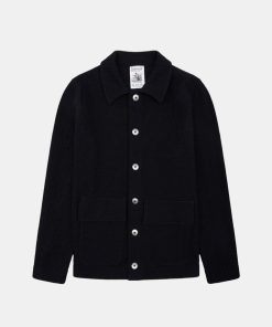 Mand S.N.S. Herning Strik | Radial Knit Navy Blue