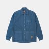 Mand Lakor Skjorter | Hoker Overshirt Dark Blue