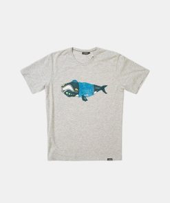 Mand Lakor T-Shirts | Northern Right Whale Tee Light Grey