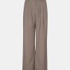 Kvinde Gestuz Bukser | Anciegz Pants Grey Structure