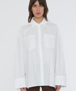 Kvinde Remain Skjorter | Poplin Oversized Shirt L/S