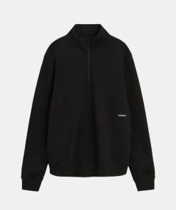 Mand Soulland Sweatshirts | Ken Sweatshirt 1/4 Zip Black