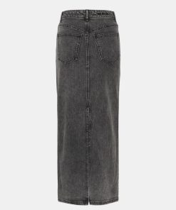 Kvinde Gestuz Nederdele | Stullygz Skirt Grey Acid Wash