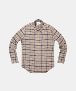 Mand NN07 Skjorter | New Arne Shirt L/S Pastel Check 708 Pastel Check