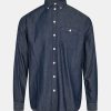 Mand MM Gallery Skjorter | Theo Denim Shirt Navy