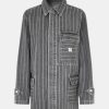 Kvinde Mads Nørgaard Jakker | Johnny Jacket Grey Stripe