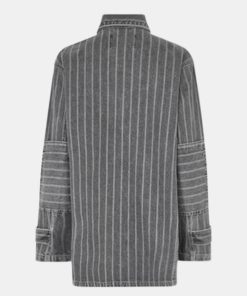 Kvinde Mads Nørgaard Jakker | Johnny Jacket Grey Stripe