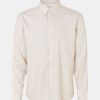 Mand Samsøe Samsøe Skjorter | Liam Fx Shirt L/S Cream Stripe Cream St.