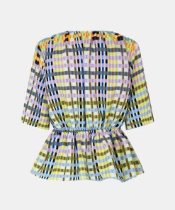 Kvinde Stine Goya Toppe & Bluser | Gabriel Blouse Micro Check