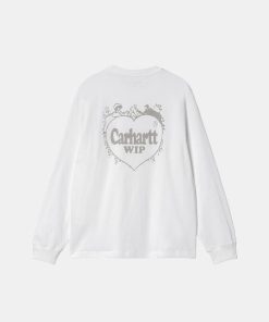 Kvinde Carhartt WIP T-Shirts | W Spree Tee L/S White