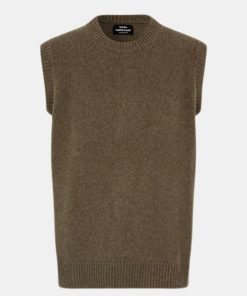 Mand Mads Nørgaard Veste | Gustav Knit Vest Tarmac