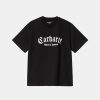 Kvinde Carhartt WIP T-Shirts | W Onyx Script Tee