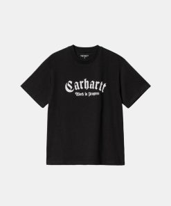 Kvinde Carhartt WIP T-Shirts | W Onyx Script Tee