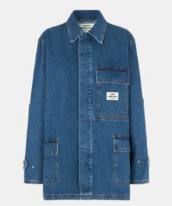 Kvinde Mads Nørgaard Jakker | W Johnny Jacket Vintage Blue