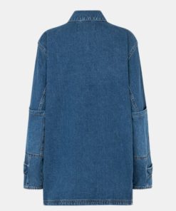 Kvinde Mads Nørgaard Jakker | W Johnny Jacket Vintage Blue