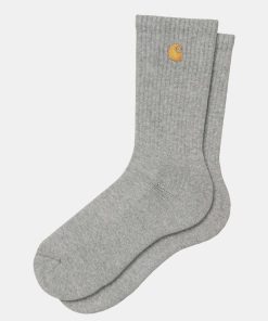 Mand Carhartt WIP Stromper | Chase Socks Grey Heather