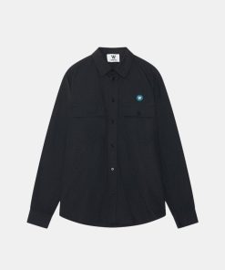 Mand Wood Wood Skjorter | Carson Ribstop Shirt L/S Black