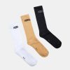 Kvinde H2OFagerholt Stromper | 3-Pack Suck Socks Black/Khaki/White