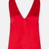 Kvinde Stine Goya Toppe & Bluser | Elanor Top Fiery Red