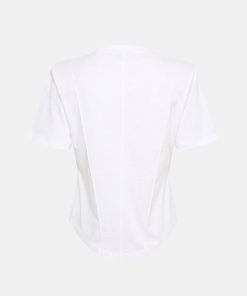 Kvinde Gestuz T-Shirts | Shiloh Tee Bright White