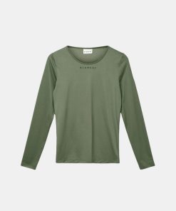 Kvinde Blanche T-Shirts | Comfy Tee L/S Deep Linchen Green Deep Linchen Greeen