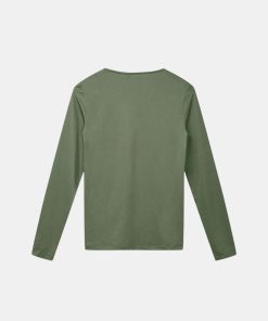 Kvinde Blanche T-Shirts | Comfy Tee L/S Deep Linchen Green Deep Linchen Greeen