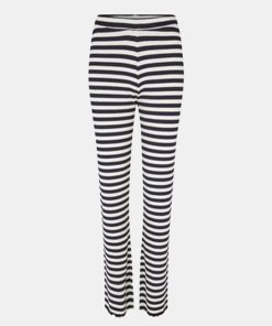 Kvinde Mads Nørgaard Bukser | Lonnie Pants /Deep Well 5X5 Stripe