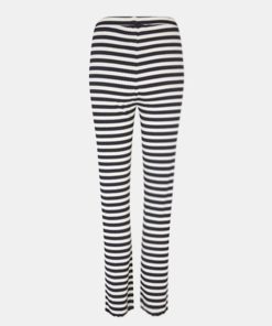 Kvinde Mads Nørgaard Bukser | Lonnie Pants /Deep Well 5X5 Stripe