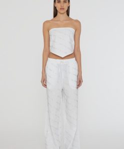 Kvinde ROTATE Bukser | Polly Pants Bright White Comb