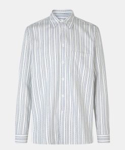 Mand Samsøe Samsøe Skjorter | Liam Ff Shirt Salute Stripe