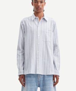 Mand Samsøe Samsøe Skjorter | Liam Ff Shirt Salute Stripe