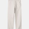 Mand Carhartt WIP Bukser | Single Knee Pants Salt Ages Canvas Salt Aged Canvas