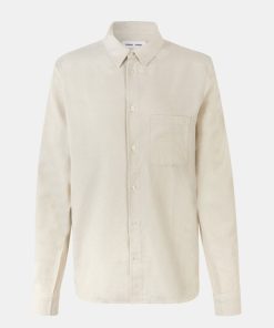 Mand Samsøe Samsøe Skjorter | Liam Ff Shirt L/S Clear Cream