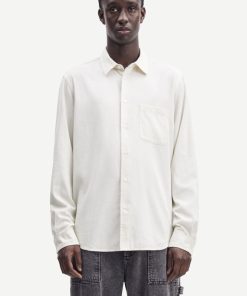 Mand Samsøe Samsøe Skjorter | Liam Ff Shirt L/S Clear Cream