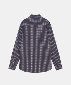 Mand Wood Wood Skjorter | Timothy Tattoo Shirt L/S Black Stripe