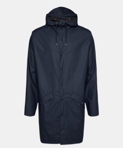 Kvinde Rains Jakker | Long Jacket Navy